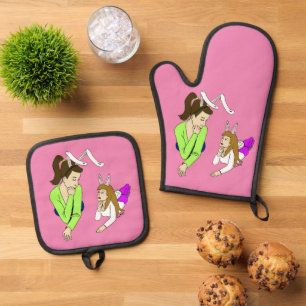 Ornament Oven Mitt & Pot Holder Set