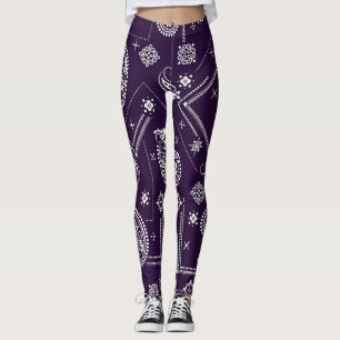 Ornament Paisley Bandanna Print Pattern Leggings