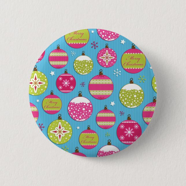 Ornament pattern 6 cm round badge (Front)