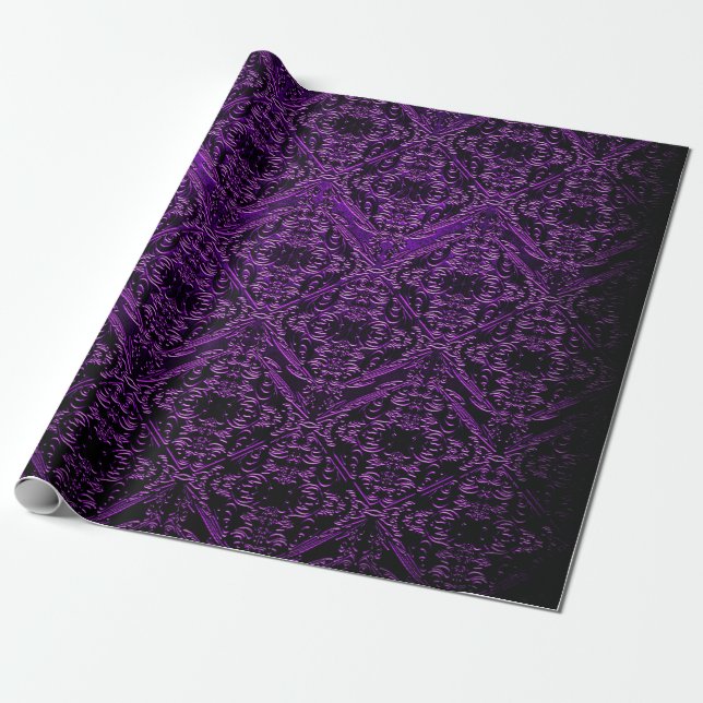 Ornament pattern wrapping paper (Unrolled)