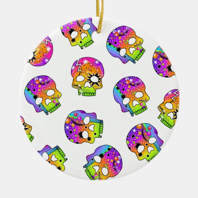 Ornament - Pop Art Skulls (Front)