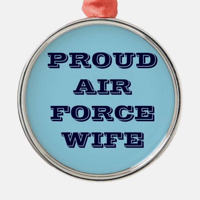 Ornament Proud Air Force Wife (Front)