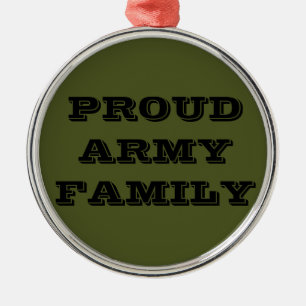 Ornament Proud Army Family