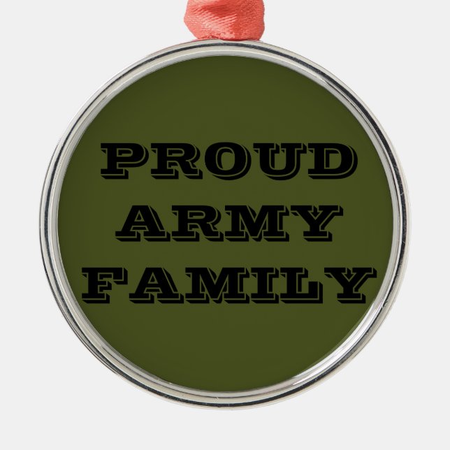 Ornament Proud Army Family (Front)