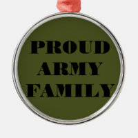 Ornament Proud Army Family