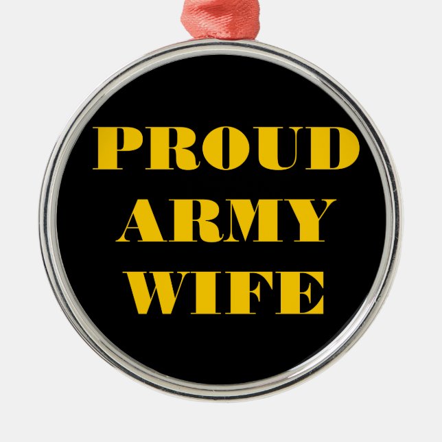Ornament Proud Army Wife (Front)