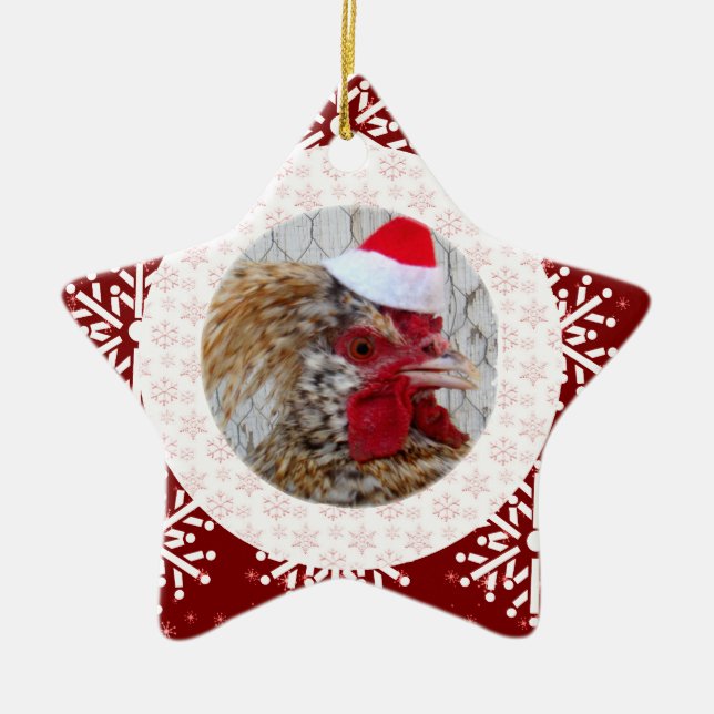 Ornament - Santa Rooster (Front)