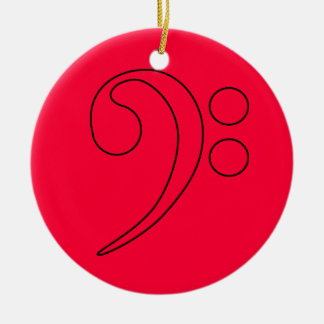 Ornament - Simple Bass Clef - Pick your colour