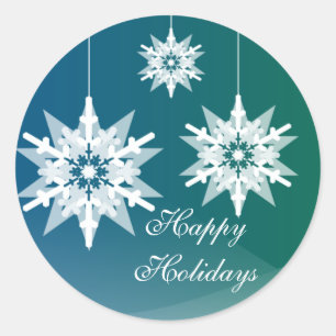 Ornament Snowflakes Holiday Stickers