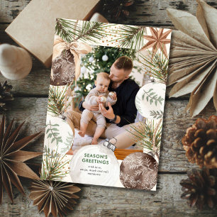 Ornament Surround Photo Holiday Card