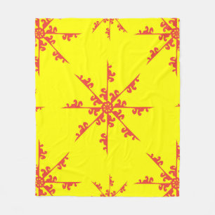 Ornament Swirl Pattern vintage illustrationabstrac Fleece Blanket