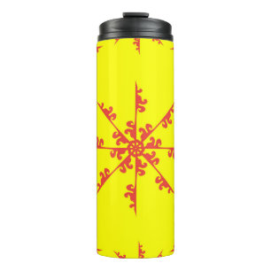 Ornament Swirl Pattern vintage illustrationabstrac Thermal Tumbler