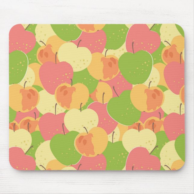 Ornament With Apples Mouse Pad (Front)
