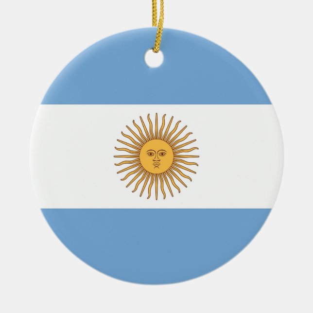 Ornament with flag of Argentina (Front)