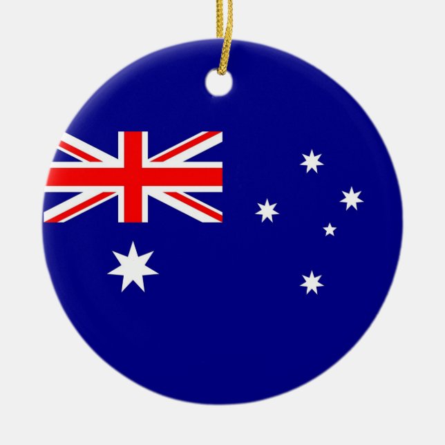 Ornament with flag of Australia (Front)