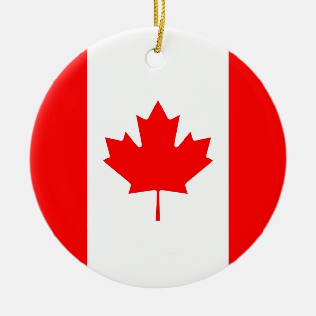 Ornament with flag of Canada (Front)