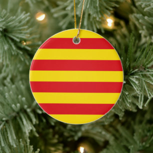 Ornament with flag of Catalonia