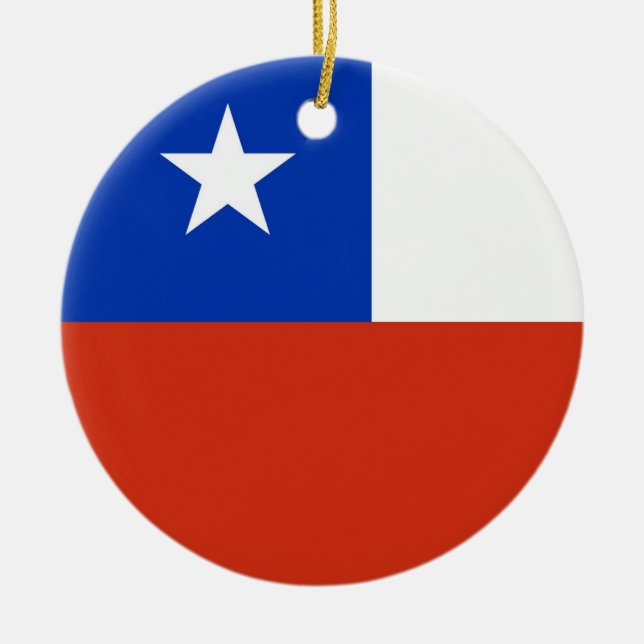 Ornament with flag of Chile (Front)