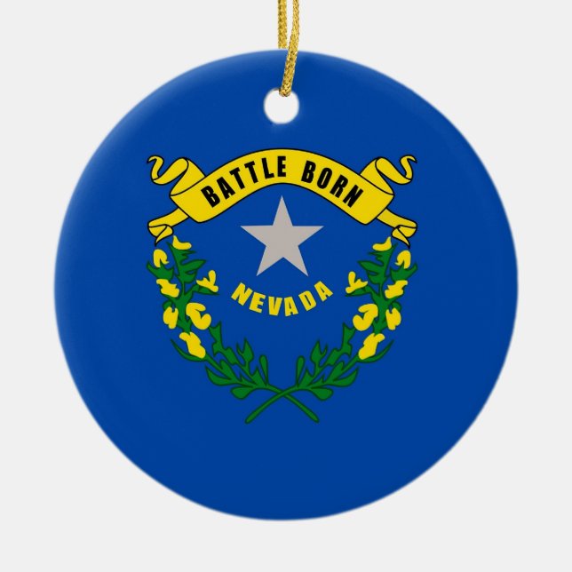 Ornament with flag of Nevada (Front)