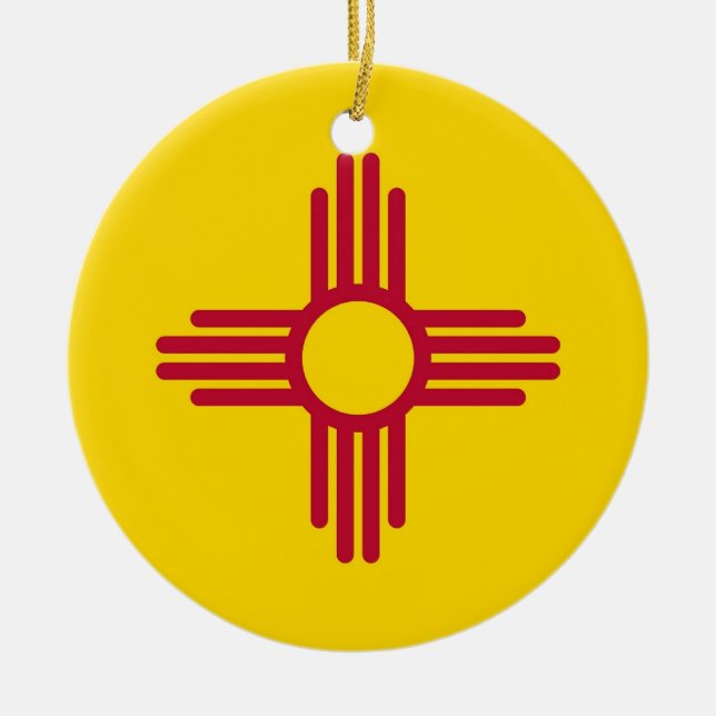 Ornament with flag of New Mexico (Front)