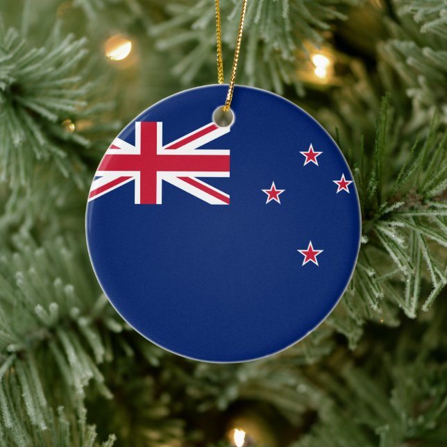 Ornament with flag of New Zealand (Tree)