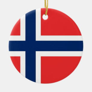 Ornament with flag of Norway