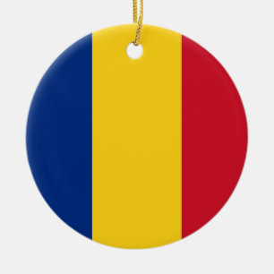 Ornament with flag of Romania