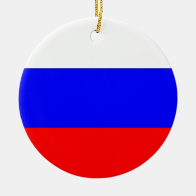 Ornament with flag of Russia (Front)