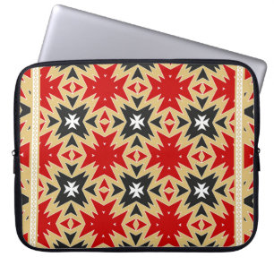 Ornament With Geometric Colourful Pattern, Silk N Laptop Sleeve