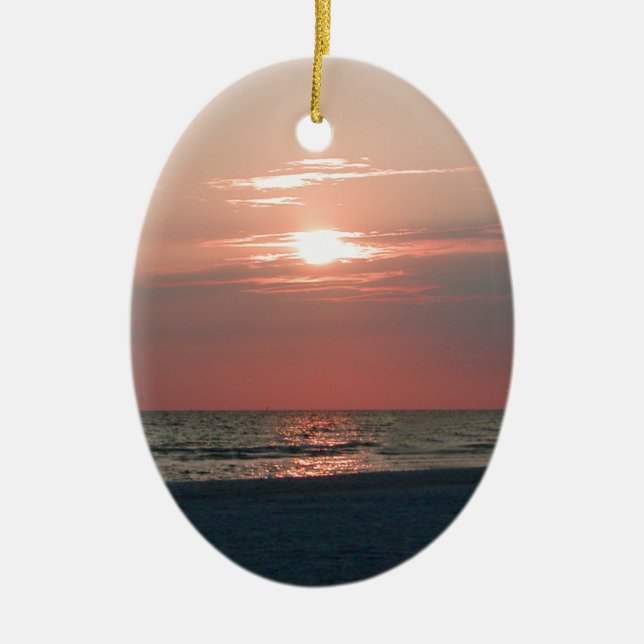 ornament with photo of beautiful sunset (Front)
