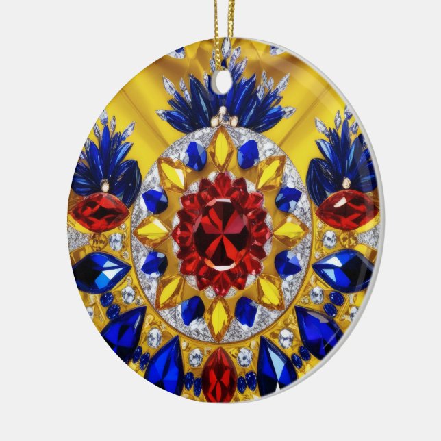Ornament with Romanian Colours Design (Left)