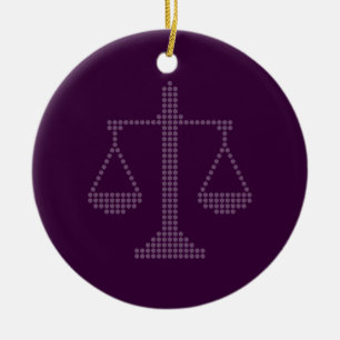 Ornament with Scales of Justice