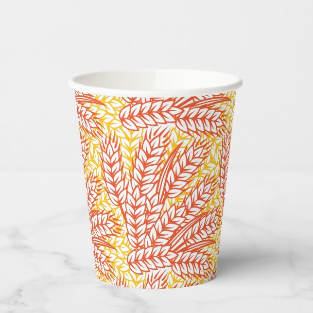 Ornament with wheat ears paper cups (Left)