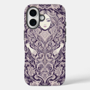 Ornamental Abstract Floral iPhone 16 Case