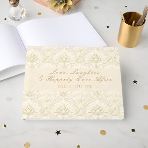 Ornamental Art Deco – Ivory   Custom Wedding Luxe Guest Book
