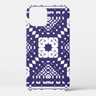Ornamental azulejo portugal tiles decor. Hand draw iPhone 12 Case
