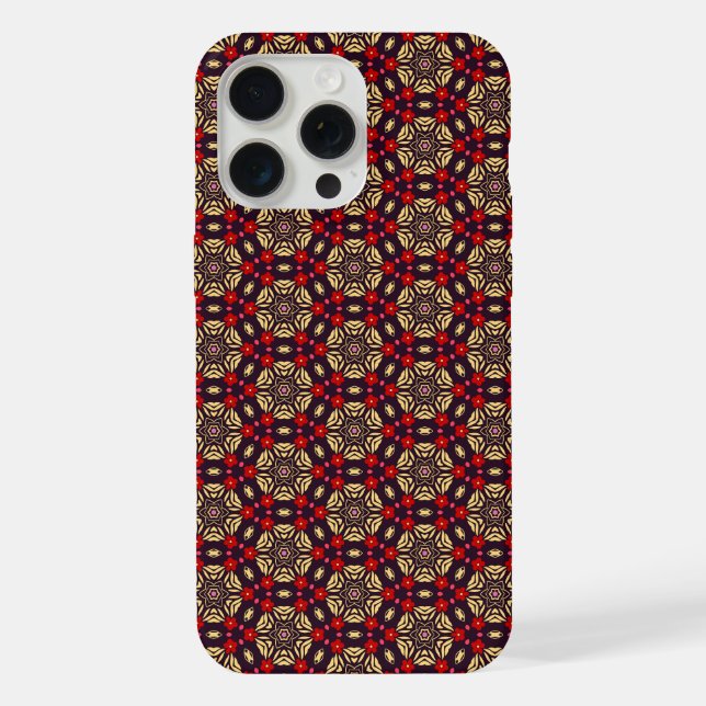 Ornamental Cherry Blossom Pattern iPhone case (Back)