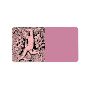 Ornamental Cherub Address Label