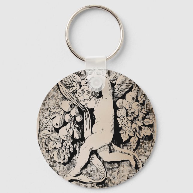 Ornamental Cherub Key Ring (Front)