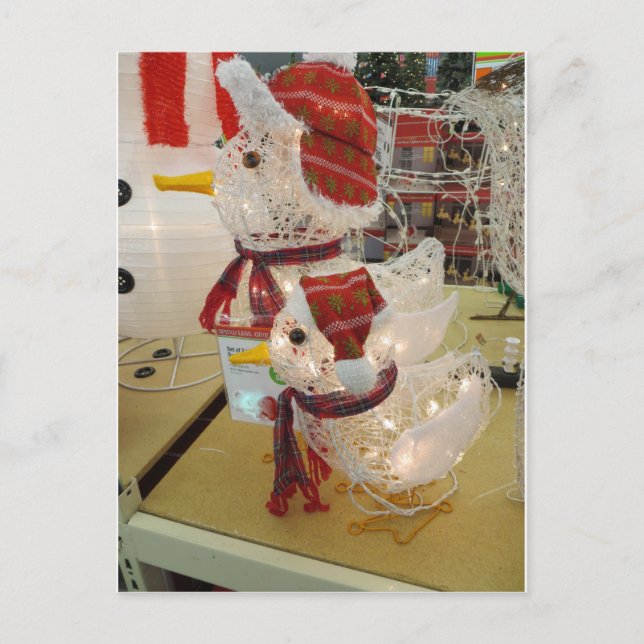 Ornamental Christmas Ducks Holiday Postcard (Front)