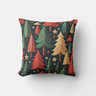 Ornamental Christmas Tree pattern Cushion