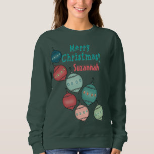Ornamental Christmas Wear Personalised Sweatshirt