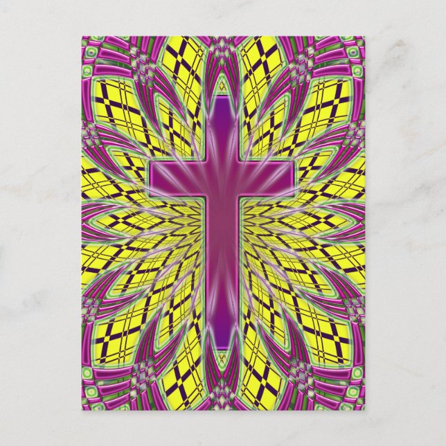 ORNAMENTAL CROSS POSTCARD (Front)