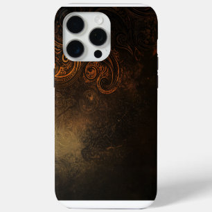 🖤 Ornamental Dark Gold Pattern - Luxurious & Intr iPhone 15 Pro Max Case