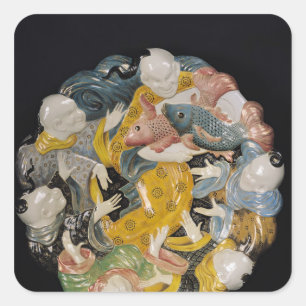 Ornamental dish, c.1880 square sticker
