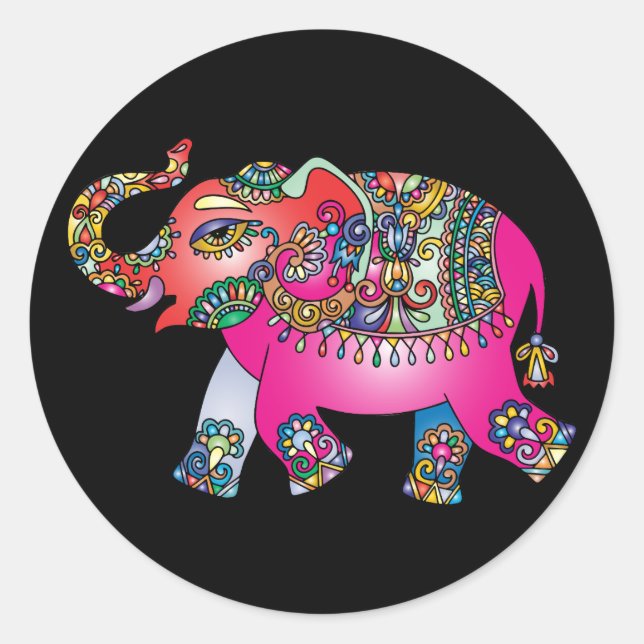 ornamental elephant stickers (Front)