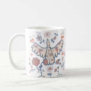 ornamental floral  coffee mug