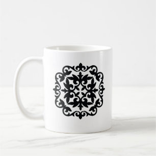 Ornamental Floral Design Coffee Mug