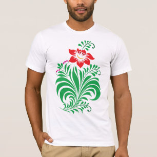 Ornamental Floral Flower Design – Elegant T-Shirt