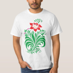Ornamental Floral Flower Design – Elegant T-Shirt